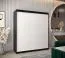 180 cm de large Armoire avec 10 casiers et 2 portes | Couleur: Blanc / Noir Abbildung