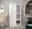 100 cm de large Armoire avec 5 casiers et 2 portes | Couleur : Blanc Abbildung