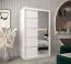 120 cm de large Armoire avec 5 casiers et 2 portes | Couleur: Blanc Abbildung