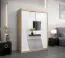 150 cm de large Armoire avec 2 portes | 5 casiers | Couleur: Chêne Sonoma  / Blanc Abbildung