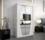 120 cm de large Armoire avec 5 casiers et 2 portes | Couleur: Blanc Abbildung