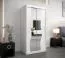 100 cm de large Armoire avec 5 casiers et 2 portes | Couleur : Blanc Abbildung