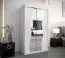 120 cm de large Armoire avec 5 casiers et 2 portes | Couleur: Blanc Abbildung