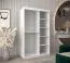 120 cm de large Armoire avec 5 casiers et 2 portes | Couleur: Blanc Abbildung