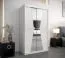120 cm de large Armoire avec 5 casiers et 2 portes | Couleur: Blanc Abbildung