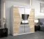 180 cm de large Armoire avec 5 casiers et 2 portes | Couleur: Chêne Sonoma / Blanc Abbildung