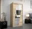 100 cm de large Armoire avec 2 portes | 5 casiers | Couleur : Chêne Sonoma Abbildung