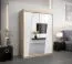 150 cm de large Armoire avec 2 portes | 5 casiers | Couleur: Chêne Sonoma  / Blanc Abbildung