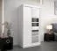 100 cm de large Armoire avec 5 casiers et 2 portes | Couleur : Blanc Abbildung