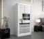100 cm de large Armoire avec 5 casiers et 2 portes | Couleur : Blanc Abbildung