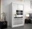 120 cm de large Armoire avec 5 casiers et 2 portes | Couleur: Blanc Abbildung