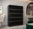 150 cm de large Armoire avec 5 casiers et 2 portes | Couleur: Noir Abbildung