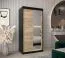 100 cm de large Armoire avec 5 casiers et 2 portes | Couleur : Noir Abbildung