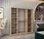 180 cm de large Armoire avec 10 casiers et 2 portes | Couleur: Chêne Sonoma / Blanc Abbildung
