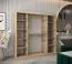 2 mètres de large Armoire avec 2 portes | Couleur: Chêne Sonoma  / Blanc Abbildung
