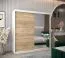 2 mètres de large Armoire avec 2 portes | Couleur: Chêne Sonoma  / Blanc Abbildung