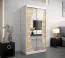 1 mètre de large Armoire avec 2 portes | Couleur : Chêne Sonoma / Blanc Abbildung