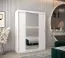 150 cm de large Armoire à portes coulissantes avec 2 portes | 5 casiers | 2 tringles à vêtements | Couleur: Blanc Abbildung