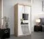 1 mètre de large Armoire avec 2 portes | Couleur : Chêne Sonoma / Blanc Abbildung