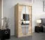 1 mètre de large Armoire avec 2 portes | Couleur : Chêne Sonoma Abbildung