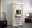 1 mètre de large Armoire avec 2 portes | Couleur : Chêne Sonoma / Blanc Abbildung