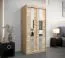 1 mètre de large Armoire avec 2 portes | Couleur : Chêne Sonoma Abbildung