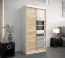 1 mètre de large Armoire avec 2 portes | Couleur : Chêne Sonoma / Blanc Abbildung