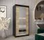 1 mètre de large Armoire avec 2 portes | Couleur : Noir Abbildung