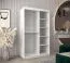 120 cm de large Armoire à portes coulissantes avec 2 portes | 5 casiers | 2 tringles à vêtements | Couleur: Chêne Sonoma  / Blanc Abbildung