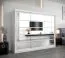 250 cm de large Armoire à portes coulissantes avec 3 portes | 10 casiers | 2 tringles à vêtements | Couleur: Blanc Abbildung