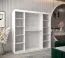 200 cm de large Armoire à portes coulissantes avec 2 portes | 10 casiers | 2 tringles à vêtements | Couleur: Blanc / Noir Abbildung