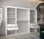 250 cm de large Armoire à portes coulissantes avec 3 portes | 10 casiers | 2 tringles à vêtements | Couleur: Chêne Sonoma / Blanc Abbildung