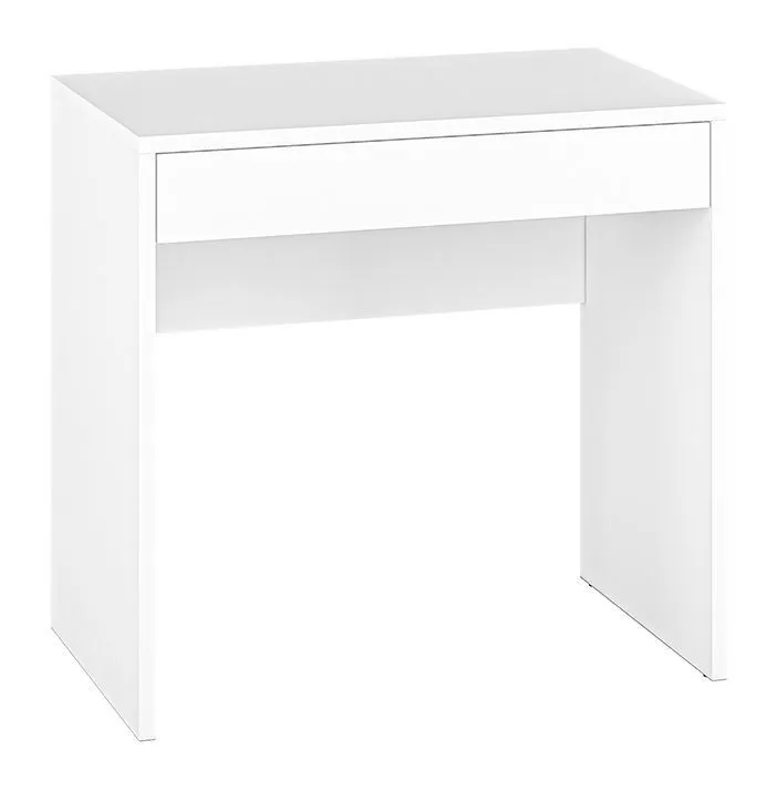 Bureau blanc Tornved 01 | Design contemporain sans poignées | 79 x 83 x 51 cm | 1 tiroir pratique