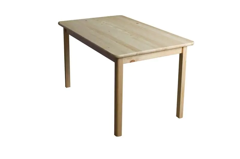 Table en pin 100 x 55 cm Abbildung