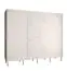Grande armoire à 10 compartiments Jotunheimen 131, couleur : blanc - Dimensions : 208 x 250,5 x 62 cm (H x L x P)