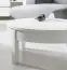 Table basse, couleur : blanc - Dimensions : 80 x 80 x 36 cm (L x P x H)