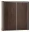 Armoire à portes coulissantes / armoire Aitape 18, couleur : chêne Sonoma foncé - Dimensions : 188 x 150 x 60 cm (H x L x P)