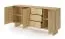 Commode / Couleur : Chêne huilé / Fonction push-to-open / 183 x 38 x 83 cm / 3 portes battantes / 3 tiroirs / 6 compartiments / Buffet / Chants ABS