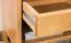 Table de chevet en pin massif finition aulne Junco 132 | 45 x 34 x 29 cm | Design moderne et robuste
