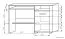 Bureau Aitape 49, couleur : chêne Sonoma foncé / chêne Sonoma clair - Dimensions : 76 x 120 x 60 cm (H x L x P)