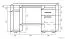 Bureau Ciomas 20, couleur : Chêne de Sonoma / gris - Dimensions : 76 x 125 x 60 cm (H x L x P)