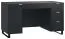 Bureau Chiflero 02 noir | 78 x 140 x 67 cm | Soft Touch | Rangement optimisé
