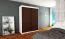 150 cm de large Armoire avec 5 casiers et 2 portes | Couleur: Blanc / Noir Abbildung
