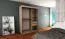 150 cm de large Armoire avec 5 casiers et 2 portes | Couleur: Blanc Abbildung