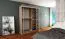 150 cm de large Armoire avec 5 casiers et 2 portes | Couleur: Noir Abbildung