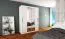 150 cm de large Armoire à portes coulissantes avec 2 portes | 5 casiers | 2 tringles à vêtements | Couleur: Blanc Abbildung
