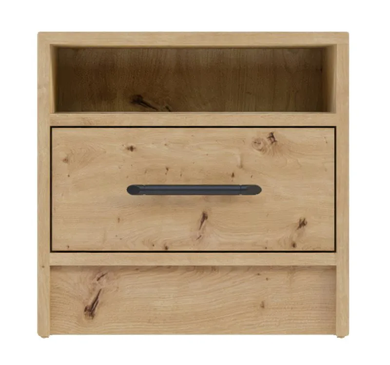 Table de chevet Hannut 34 | Chêne Artisan | 40 x 40 x 35 cm | Design moderne et fonctionnel