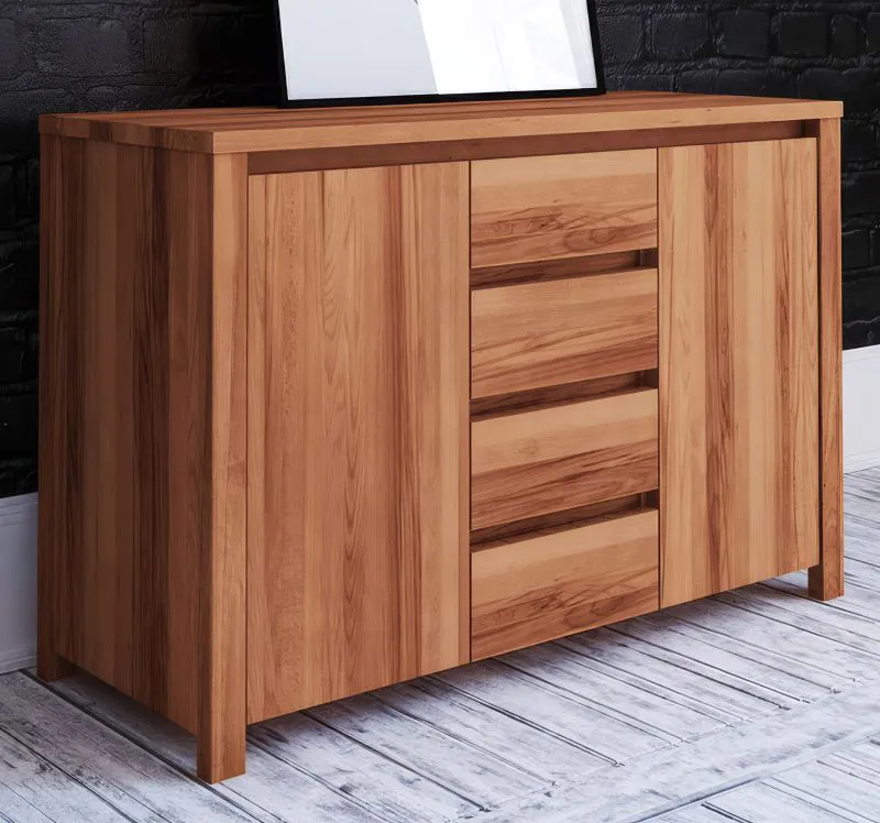 Commode Tasman 13 en hêtre massif huilé | Design haut de gamme | 77 x 115 x 45 cm