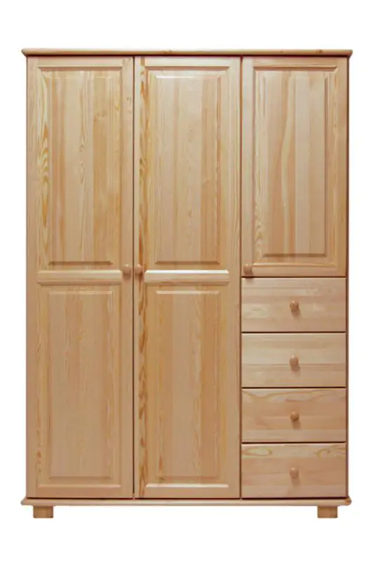 Armoire à linge avec 4 tiroir(s), Couleur: Naturel 190x133x60 cm Abbildung