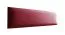 Panneaux rembourrés, lot de 10, Couleur : Rouge, Revêtement : Similicuir, dimensions : 38 x 15 cm